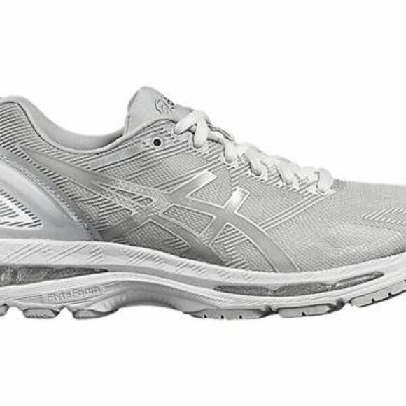 Asics Gel-Nimbus 19 Textile Lace Up Trainers T700N Size 7.5 D Glacier Grey - Picture 7 of 7